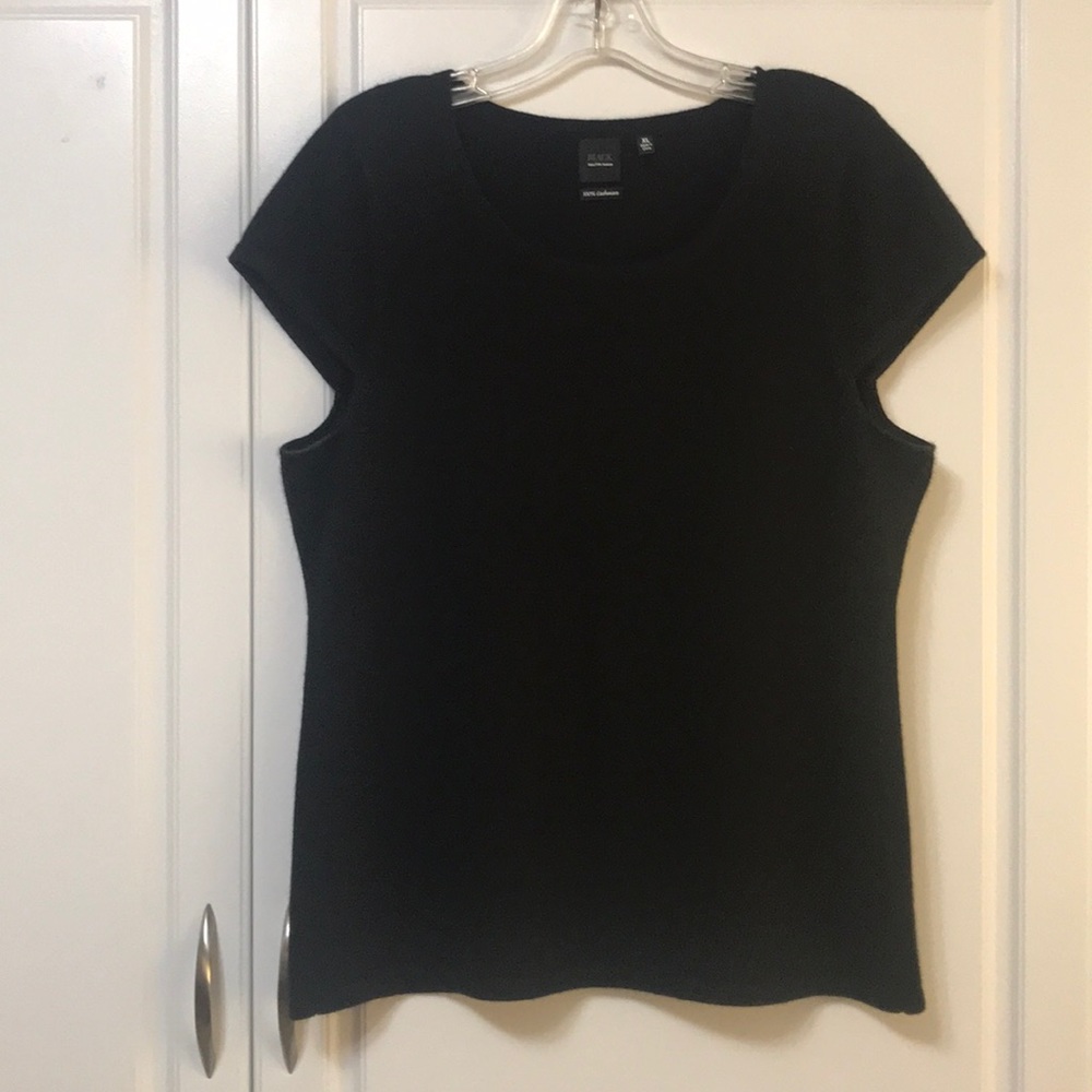 Saks Fifth Avenue Short-Sleeve Cashmere Swaeter